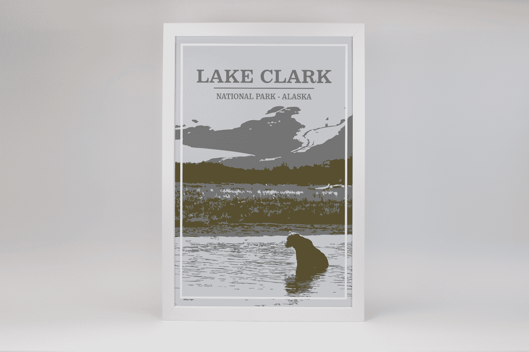 Lake Clark National Park Print | Vintage Style