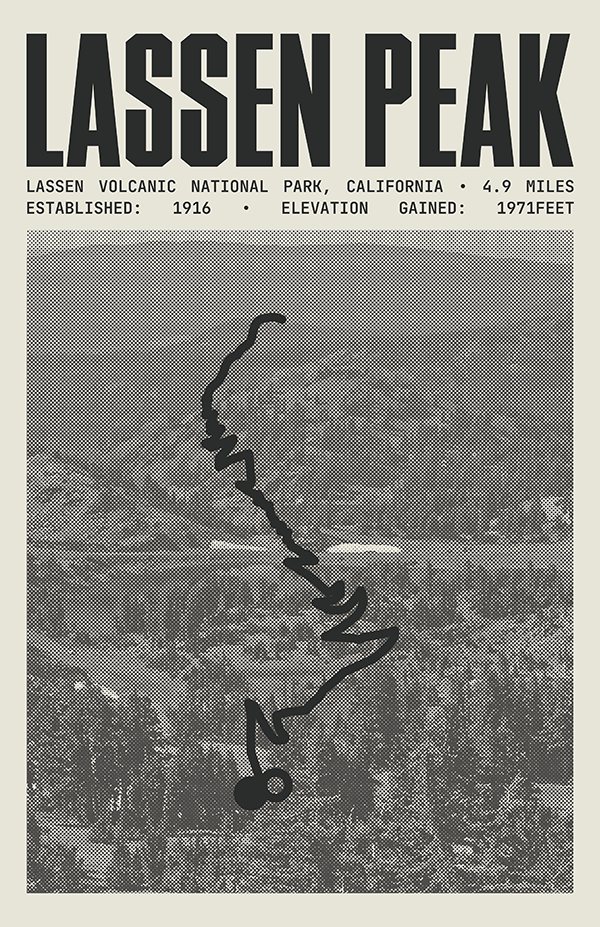 Lassen Peak Poster | Lassen Volcanic National Park Prints