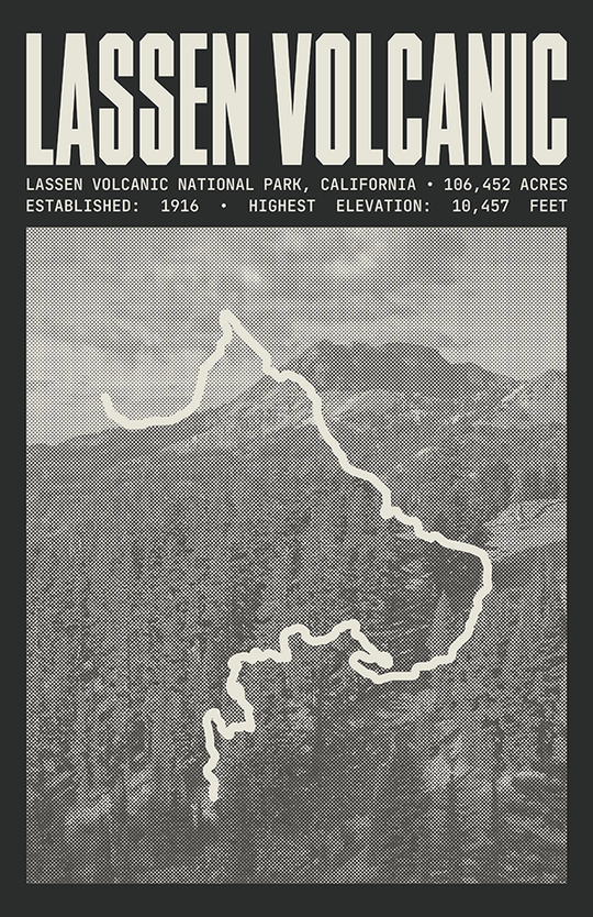 Lassen Volcanic National Park Poster