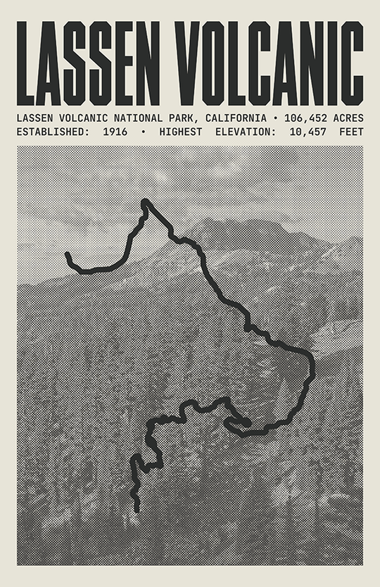 Lassen Volcanic National Park Poster