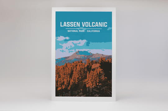 Lassen Volcanic National Park Print | Vintage Style