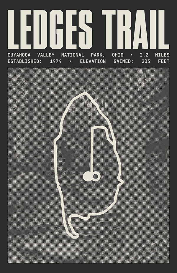 Ledges Trail Poster | Cuyahoga Valley National Park Prints