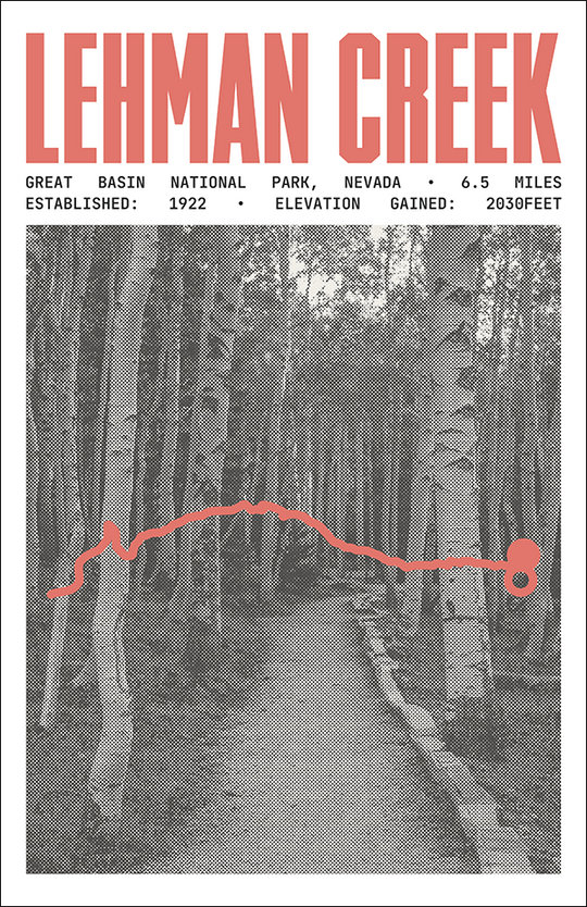 Lehman Creek Trail Poster | Great Basin National Prints