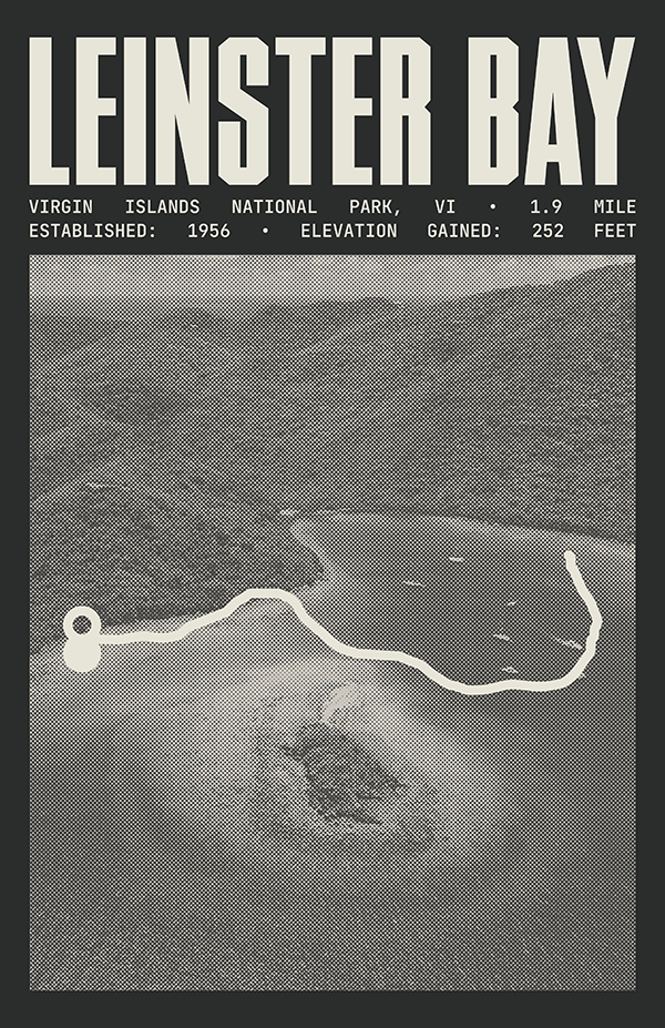 Leinster Bay Trail Poster | Virgin Islands National Park Prints