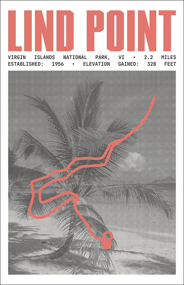 Lind Point Trail Poster | Virgin Islands National Park Prints