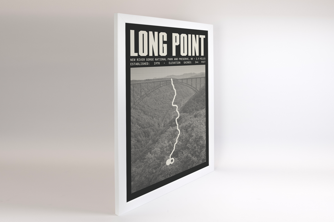 Long Point Trail Poster | New River Gorge National Park and Preserve Prints