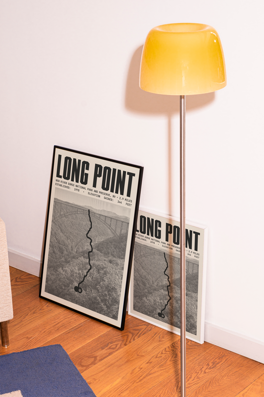 Long Point Trail Poster | New River Gorge National Park and Preserve Prints