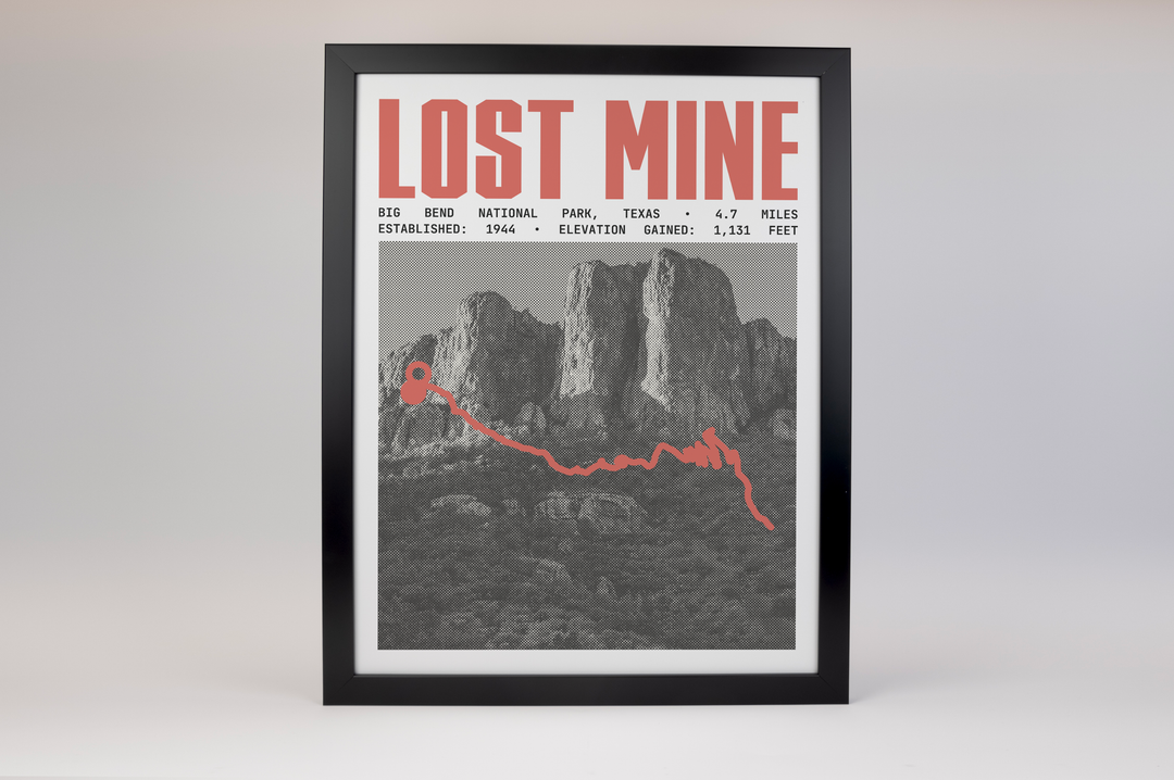 Lost Mine Trail Poster | Big Bend National Park Prints