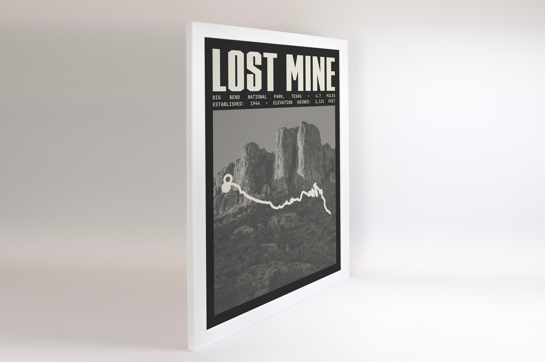 Lost Mine Trail Poster | Big Bend National Park Prints