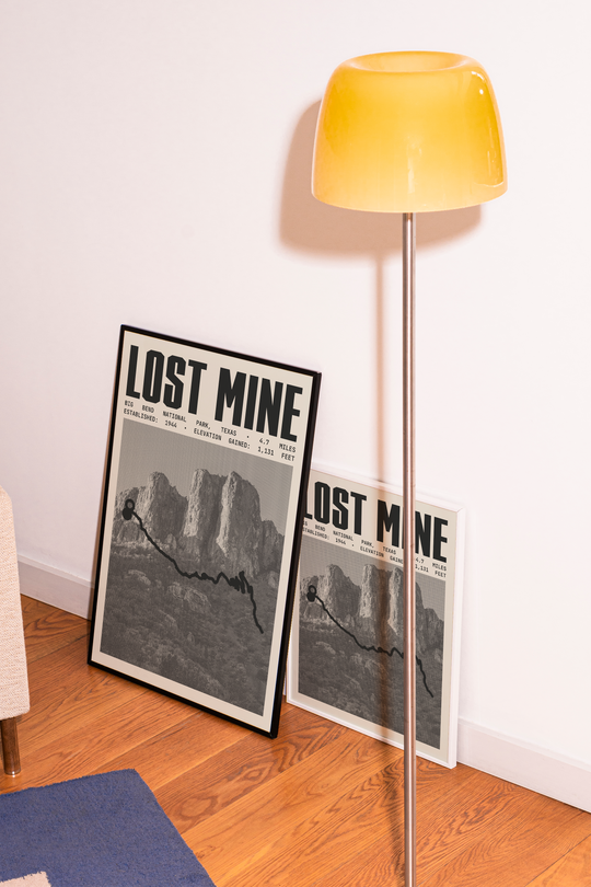 Lost Mine Trail Poster | Big Bend National Park Prints