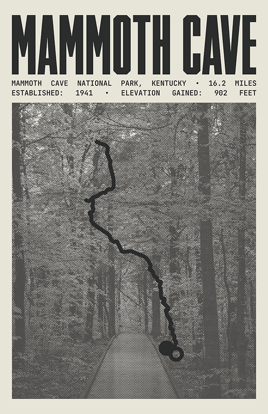 Mammoth Cave Rail Trail Poster | Mammoth Cave National Park Prints