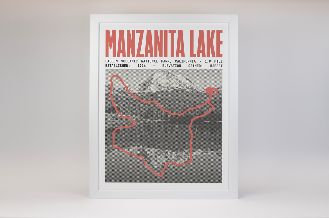 Manzanita Lake Loop Poster | Lassen Volcanic National Park Prints