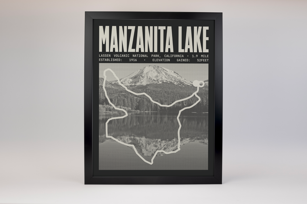 Manzanita Lake Loop Poster | Lassen Volcanic National Park Prints