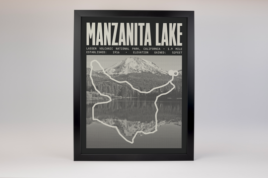 Manzanita Lake Loop Poster | Lassen Volcanic National Park Prints