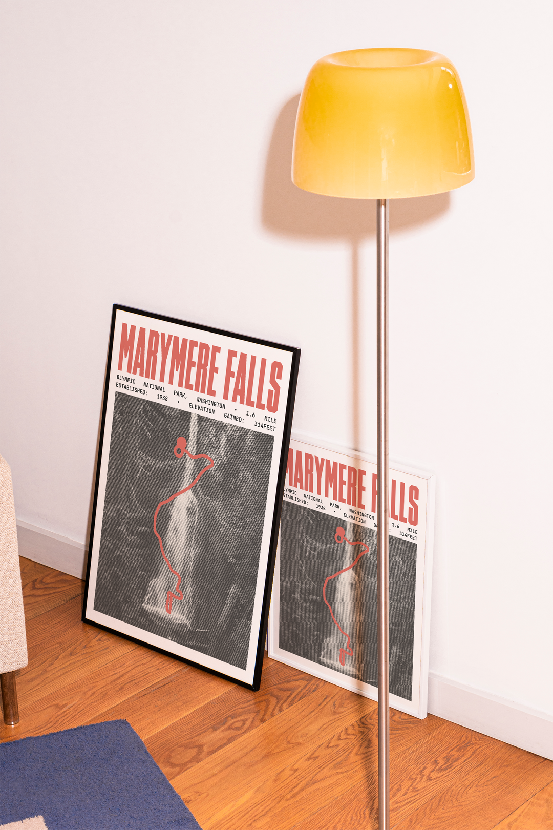 Marymere Falls Trail Poster | Olympic National Park Prints