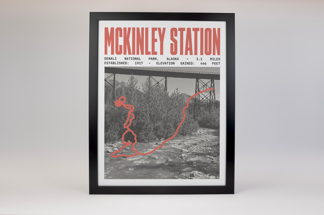 McKinley Station Trail Poster | Denali National Park Prints