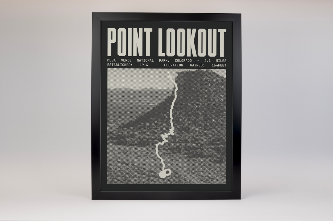 Mesa Verde Point Lookout Trail Poster | Mesa Verde National Park Prints