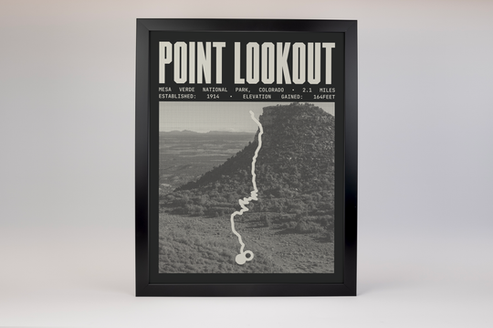 Mesa Verde Point Lookout Trail Poster | Mesa Verde National Park Prints