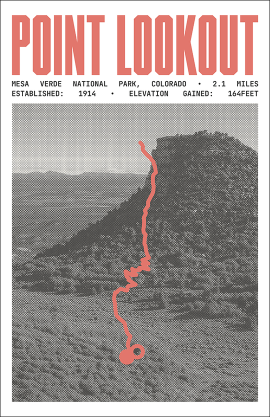 Mesa Verde Point Lookout Trail Poster | Mesa Verde National Park Prints