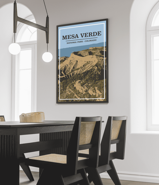 Mesa Verde National Park Print | Vintage Style