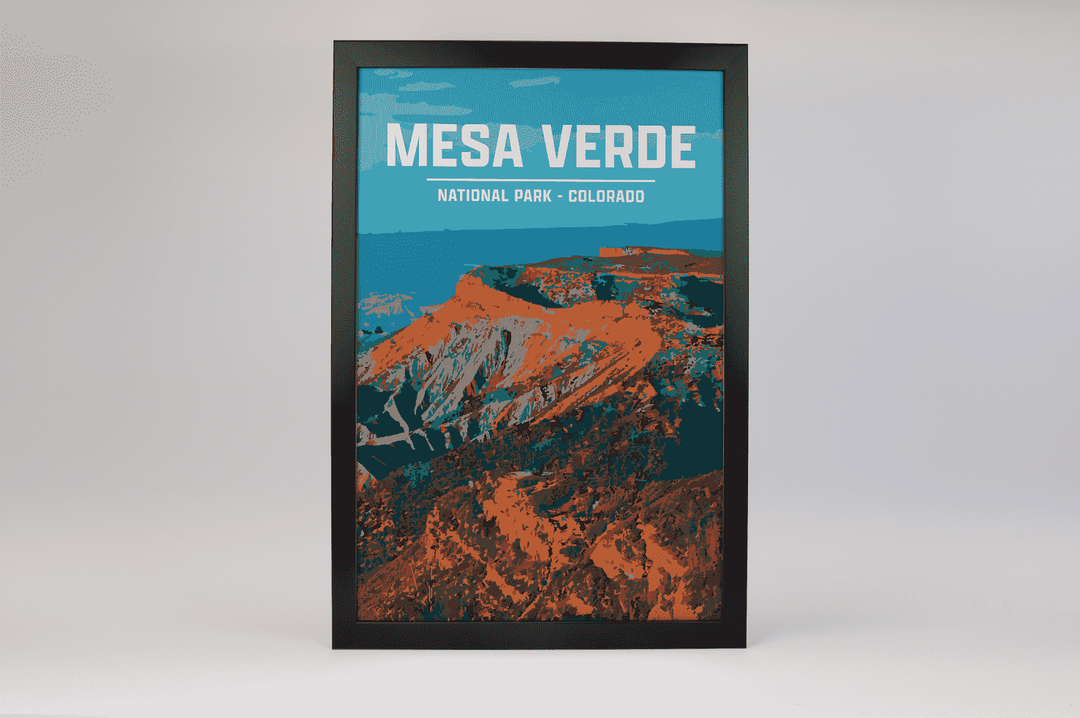 Mesa Verde National Park Print | Vintage Style