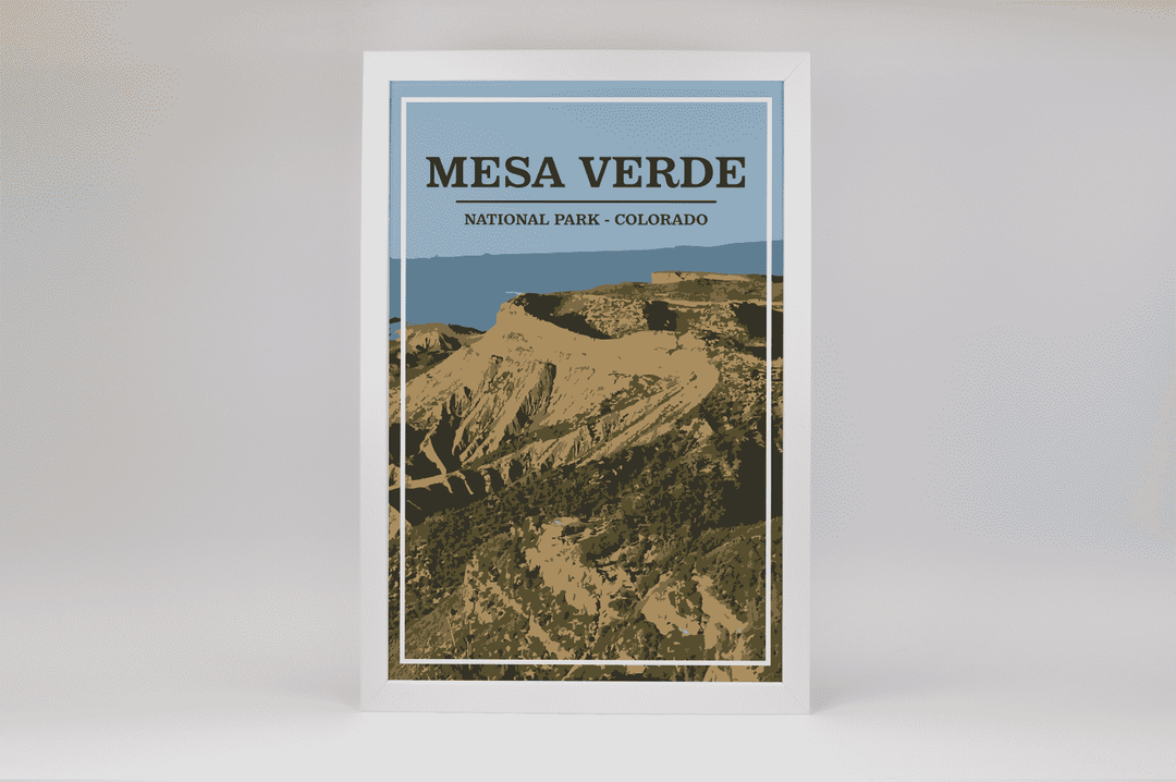 Mesa Verde National Park Print | Vintage Style