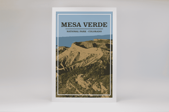 Mesa Verde National Park Print | Vintage Style