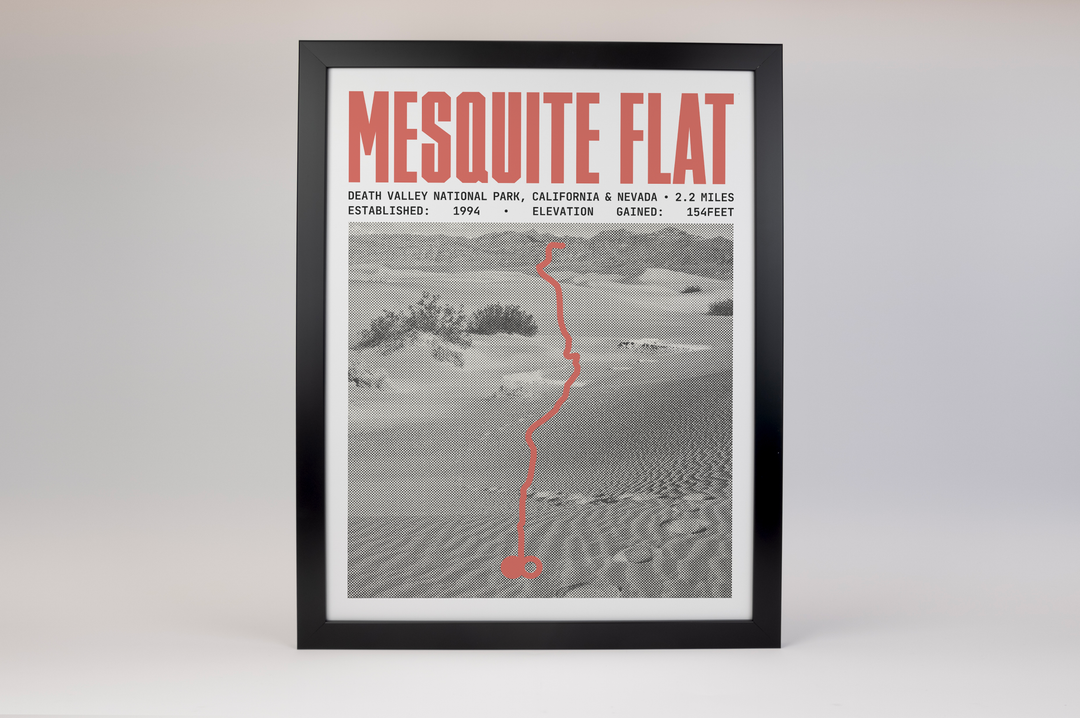 Mesquite Flat Sand Dunes Trail Poster | Death Valley National Park Prints