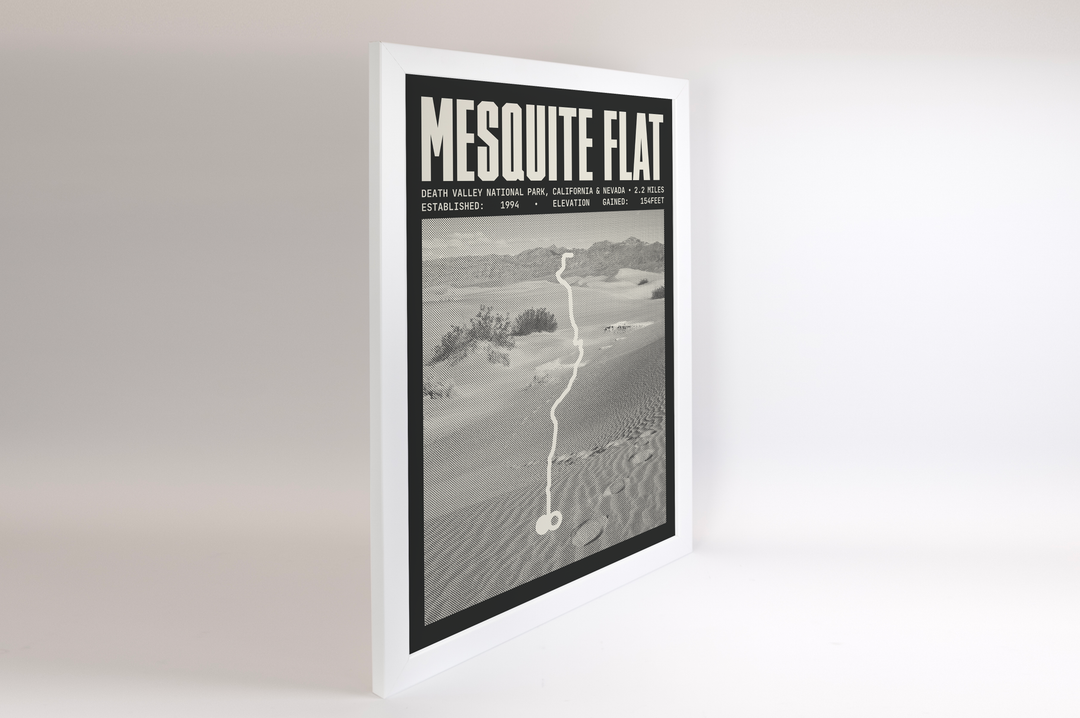 Mesquite Flat Sand Dunes Trail Poster | Death Valley National Park Prints