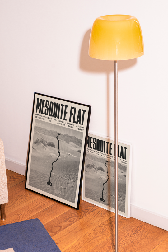 Mesquite Flat Sand Dunes Trail Poster | Death Valley National Park Prints