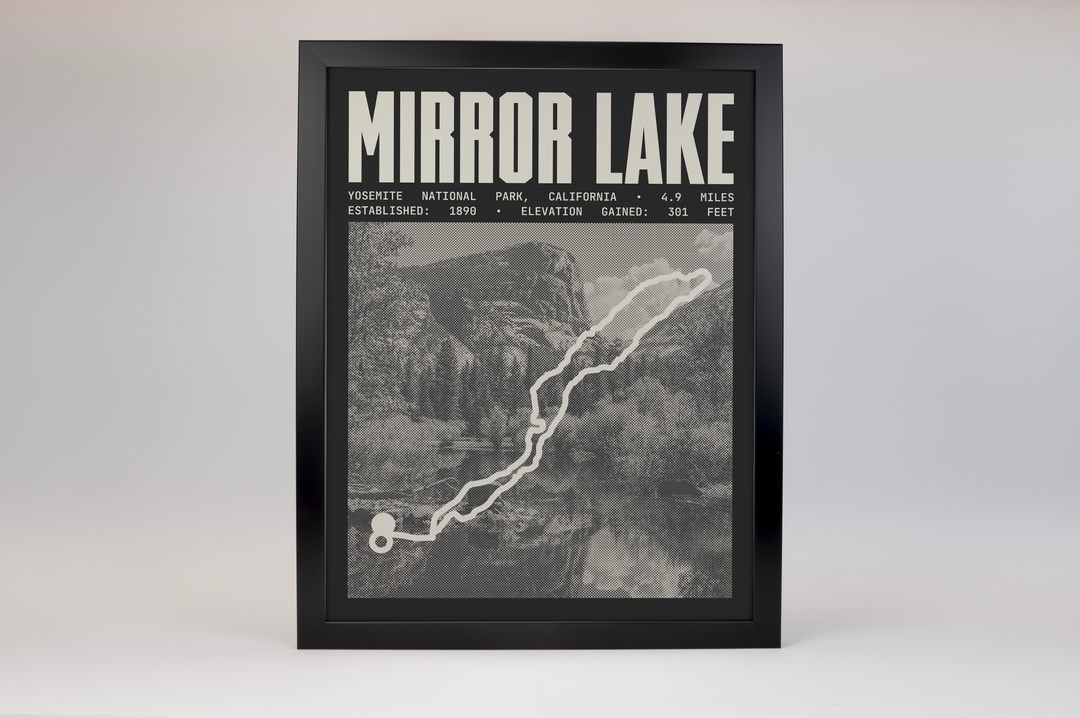 Mirror Lake Loop Poster | Yosemite National Park Prints