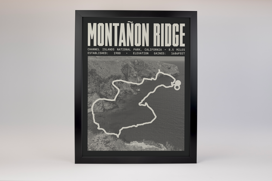 Montañon Ridge Loop Poster | Channel Islands National Park Prints