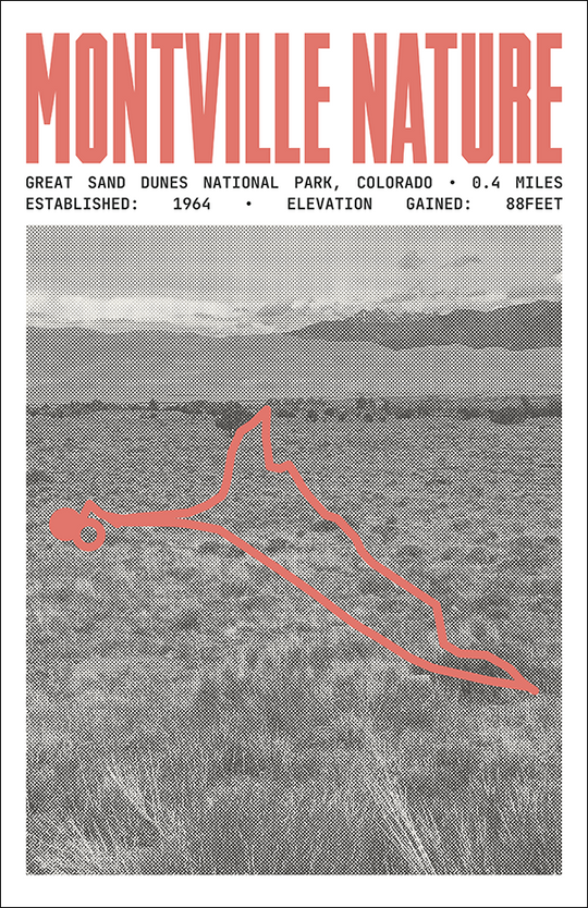 Montville Nature Trail Poster | Great Sand Dunes National Park Prints