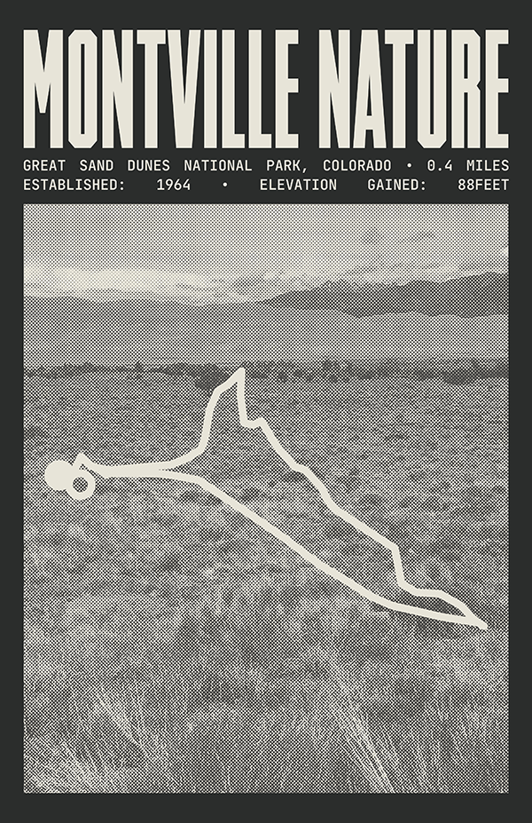 Montville Nature Trail Poster | Great Sand Dunes National Park Prints