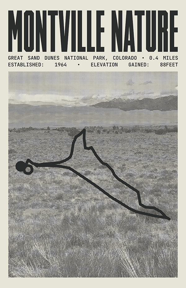 Montville Nature Trail Poster | Great Sand Dunes National Park Prints