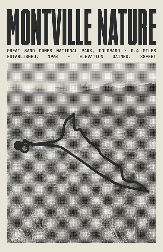 Montville Nature Trail Poster | Great Sand Dunes National Park Prints