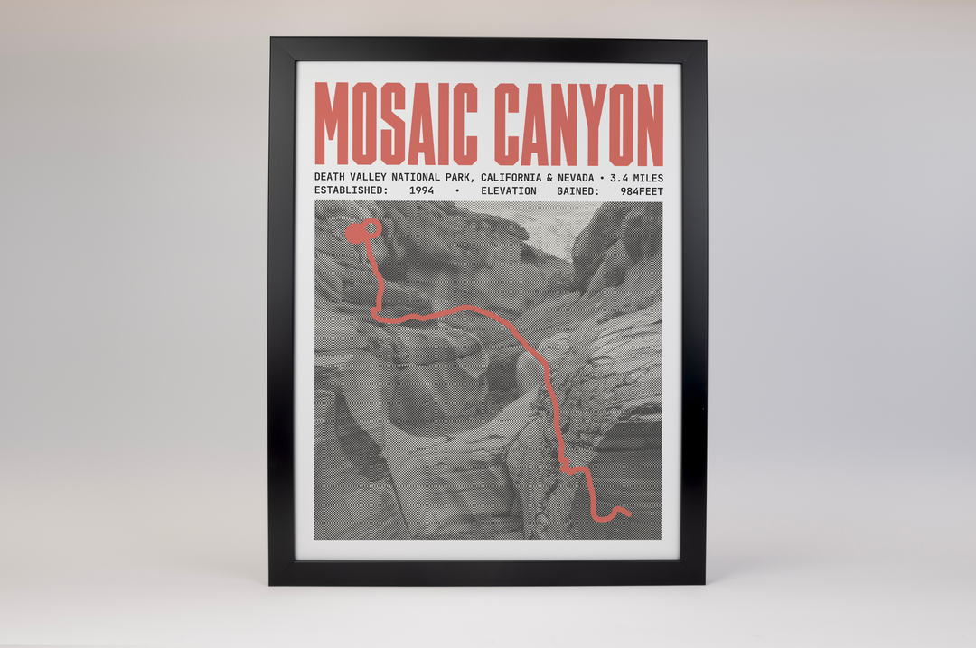 Mosaic Canyon Trail Poster | Death Valley National Prints