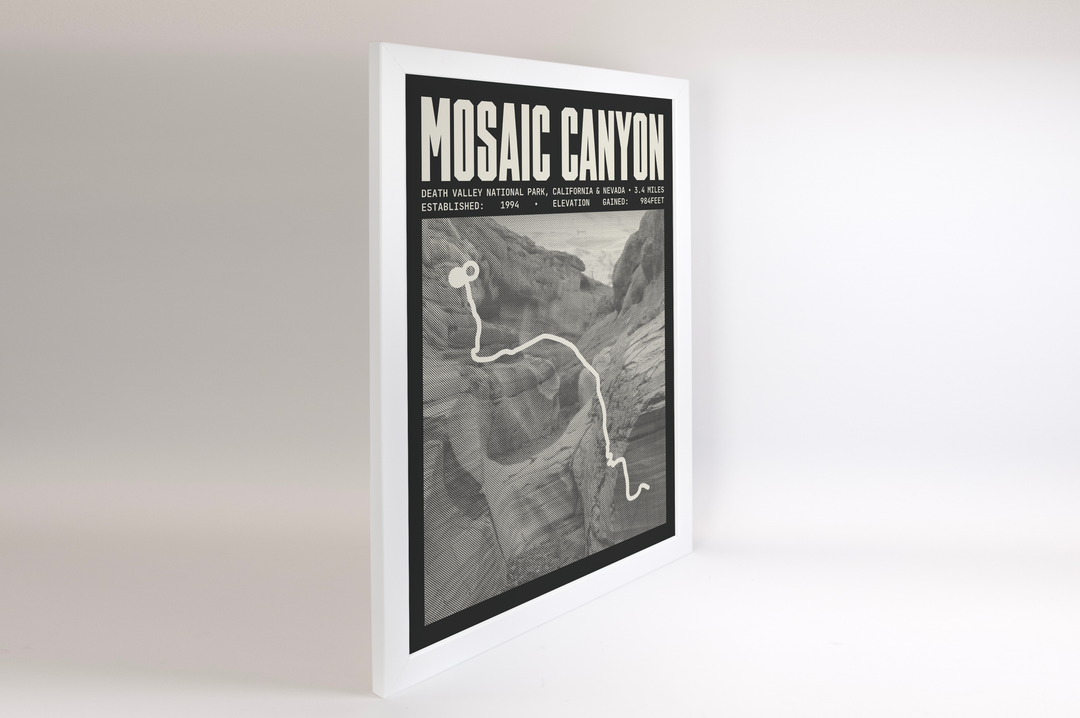 Mosaic Canyon Trail Poster | Death Valley National Prints