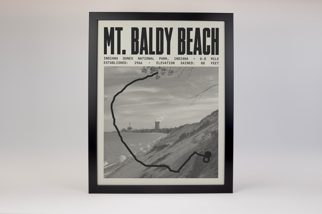 Mount Baldy Beach Trail Poster | Indiana Dunes National Park Prints