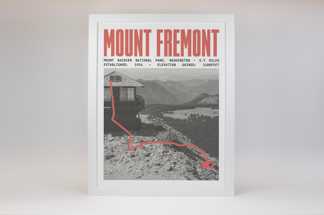 Mount Fremont Lookout Trail Poster | Mount Rainier National Park Prints