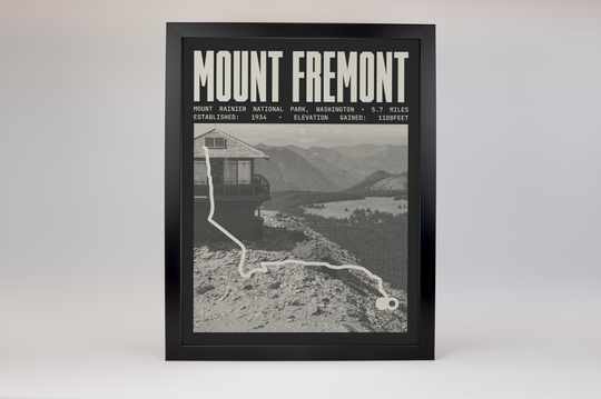 Mount Fremont Lookout Trail Poster | Mount Rainier National Park Prints