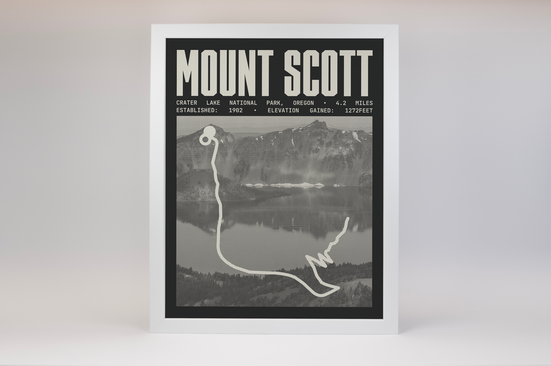 Mount Scott Trail Poster | Crater Lake National Prints