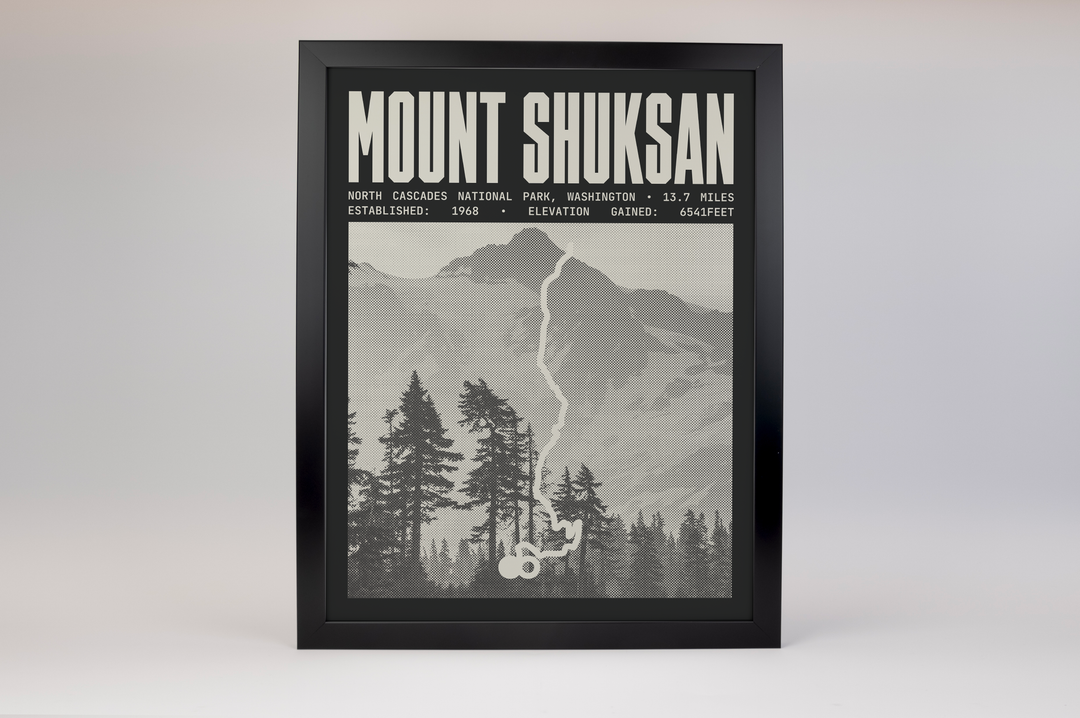 Mount Shuksan Sulphide Glacier Poster | North Cascades National Park Prints