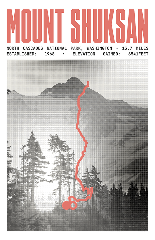 Mount Shuksan Sulphide Glacier Poster | North Cascades National Park Prints