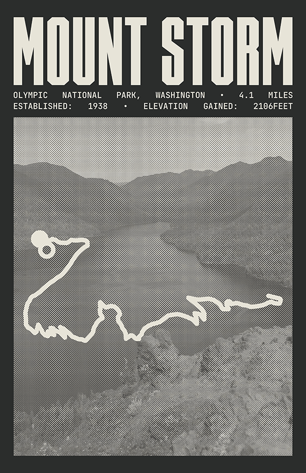 Mount Storm King Poster | Olympic National Park Prints
