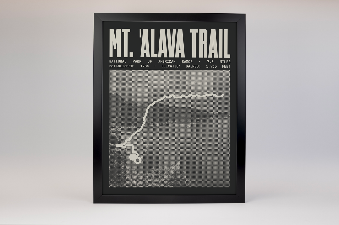 Mount 'Alava Trail Poster | National Park of American Samoa Prints