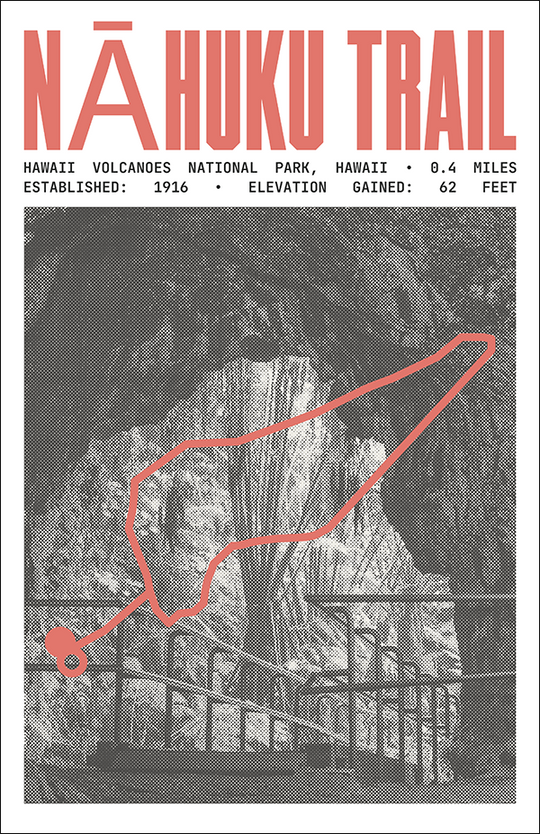 Nāhuku (Thurston Lava Tube) Trail Poster | Hawaii Volcanoes National Park Prints
