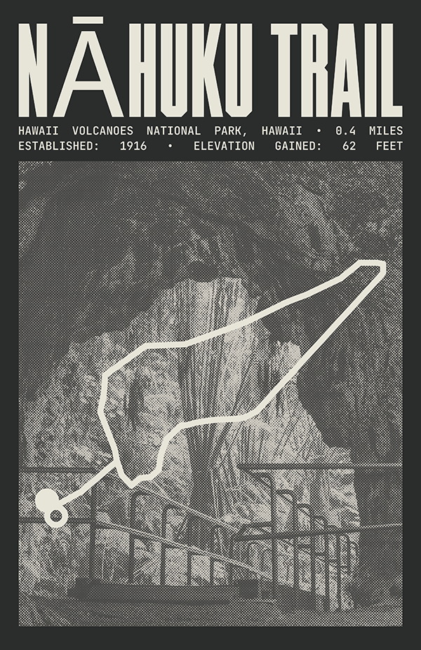 Nāhuku (Thurston Lava Tube) Trail Poster | Hawaii Volcanoes National Park Prints