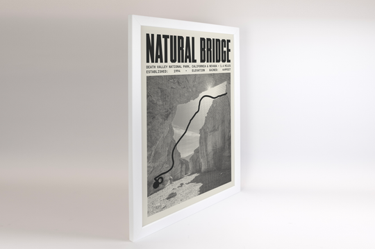 Natural Bridge Canyon Trail Poster | Death Valley National Park Prints