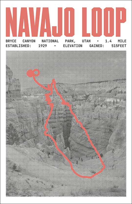 Navajo Loop Trail Poster | Bryce Canyon National Park Prints